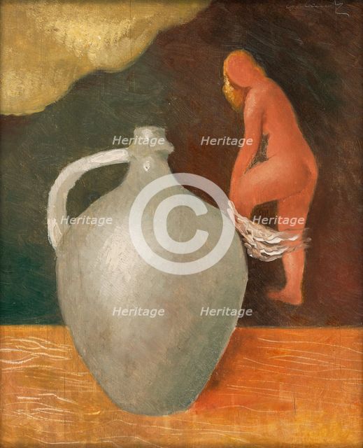 Woman with Jar, around 1936. Creator: Mikulas Galanda.