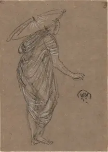 Woman with Parasol, 1870-1873. Creator: James Abbott McNeill Whistler