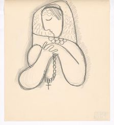 Woman with patrimony, 1938. Creator: Mikulas Galanda