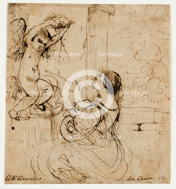 Woman with Putto, n.d. Creator: Guercino.