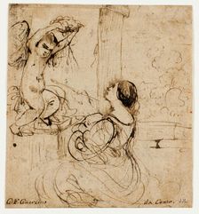 Woman with Putto, n.d. Creator: Guercino