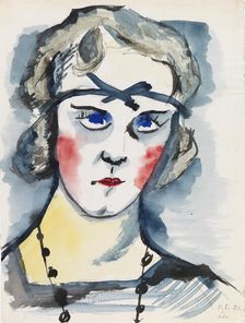 Woman with Red Cheeks, 1921. Creator: Sulho Sipila