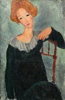 Woman with Red Hair, 1917. Creator: Amadeo Modigliani