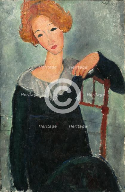 Woman with Red Hair, 1917. Creator: Amadeo Modigliani.