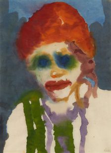 Woman with red headgear. Creator: Nolde, Emil (1867-1956)
