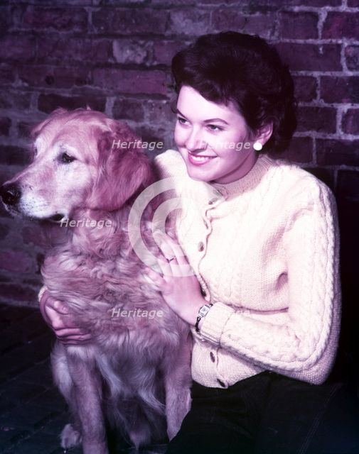 Woman with retriever, c1955. Creator: Arthur Charles Kirby Ware.
