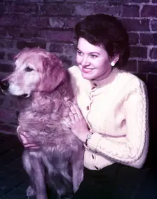 Woman with retriever, c1955. Creator: Arthur Charles Kirby Ware