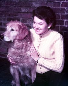 Woman with retriever, c1955. Creator: Arthur Charles Kirby Ware