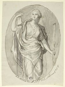 Woman with Staff and Phrygian Cap, 1787. Creator: Heinrich Anton Melchior