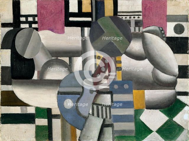 Woman with Still Life (Femme et nature morte), 1921. Creator: Fernand Leger.