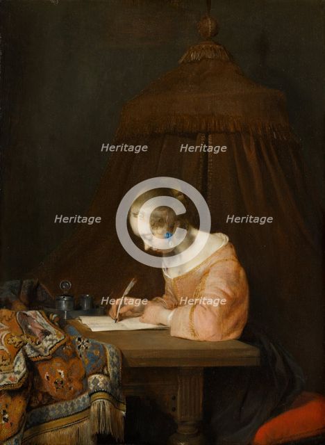 Woman Writing a Letter. Creator: Gerard Terborch II.