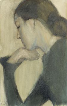 Woman Thinking, 1924. Creator: Einar Ilmoni