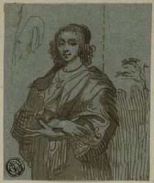 Woman Three-Quarter Length with Crossed Arms, 18th century. Creator: Unknown