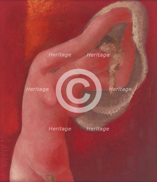 Woman Undressing, 1932. Creator: Mikulas Galanda.