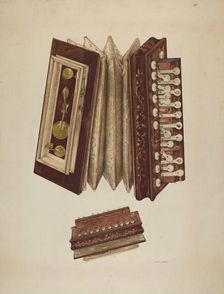 Woman's Accordian, 1938. Creator: John Thorsen