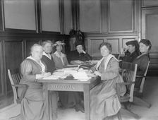 Woman's Committee - Council of National Defense, Dr. Anna Howard Shaw; Ida M. Tarbell..., 1917. Creator: Harris & Ewing