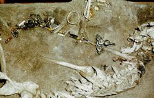 Woman's Grave, Himlingoje, Denmark, Iron Age, c200-400