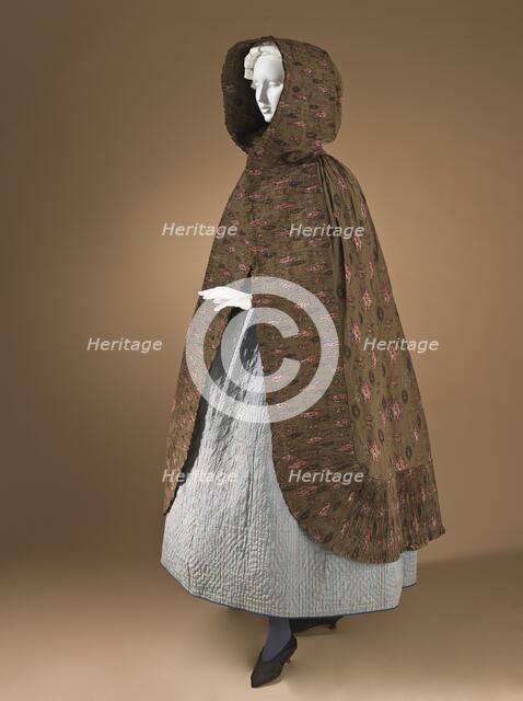 Woman’s hooded cape with finely pleated trim, Provence, France, between 1785 and 1820. Creator: Unknown.