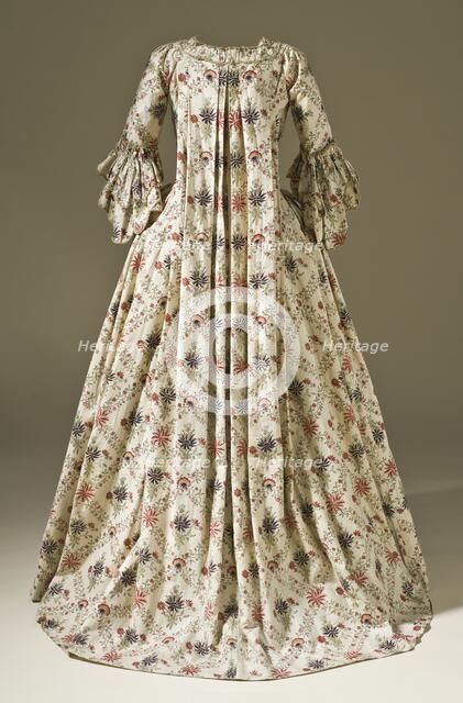Woman’s Robe à la française, circa 1770. , c.1770. Creator: Unknown.