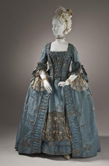 Woman's Robe à la française, England, c.1765. Creator: Unknown