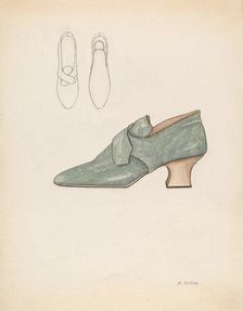 Woman's Shoe, c. 1936. Creator: Margaret Concha