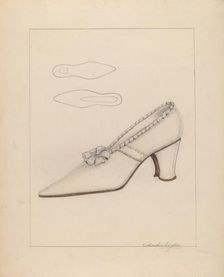 Woman's Shoe, c. 1937. Creator: Columbus Simpson
