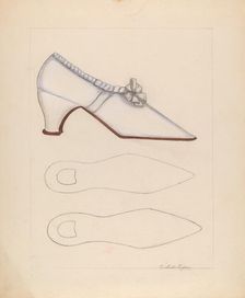 Woman's Shoe, c. 1937. Creator: Columbus Simpson