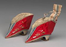 Woman's Shoes, China, Qing dynasty (1644-1911), 19th century. Creator: Unknown