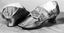 Woman's Shoes, England, 1770s. Creator: Unknown