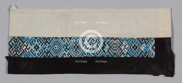 Woman's Sleeve Band, China, Qing dynasty (1644-1911), 1875/1900. Creator: Unknown.