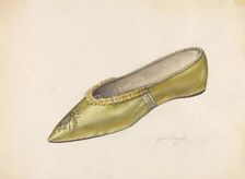 Woman's Slipper, 1935/1942. Creator: Jean Peszel
