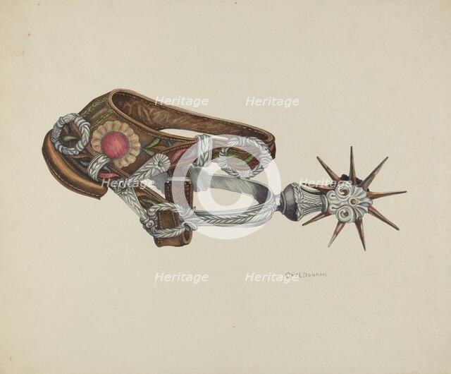 Woman's Spur, c. 1940. Creator: Ethel Dougan.