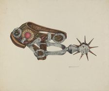 Woman's Spur, c. 1940. Creator: Ethel Dougan