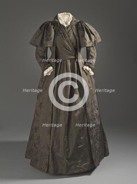 Woman's tea gown by Liberty & Co. of London, c.1887. Creator: Unknown.