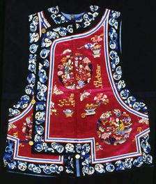 Woman's Vest, China, Qing dynasty (1644-1911), 1875/1900. Creator: Unknown