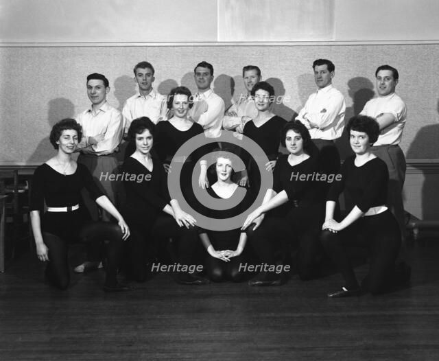 Wombwell Operatic Society group photograph, South Yorkshire, 1961. Artist: Michael Walters