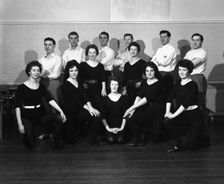 Wombwell Operatic Society group photograph, South Yorkshire, 1961. Creator: Michael Walters