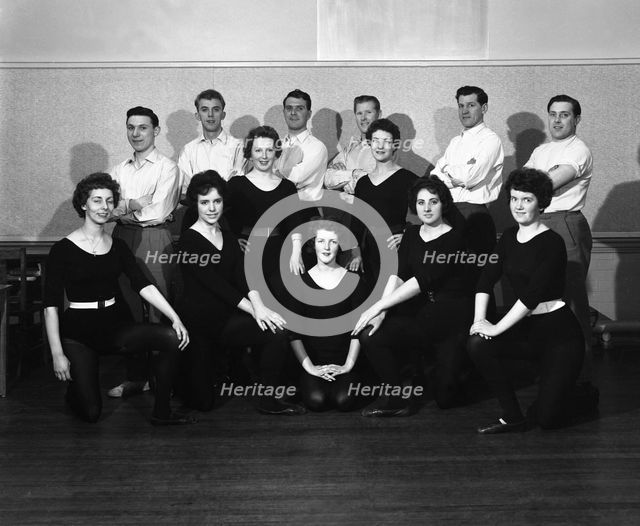 Wombwell Operatic Society group photograph, South Yorkshire, 1961. Creator: Michael Walters.