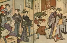 Women and a male servant, 1802, (1924). Creator: Utagawa Toyokuni