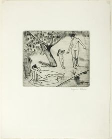 Women and Child at the Edge of the Water, 1904. Creator: Suzanne Valadon