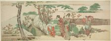 Women and children out for a picnic, Japan, n.d. Creator: Hokusai