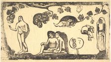 Women, Animals, and Foliage, 1898. Creator: Paul Gauguin