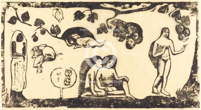 Women, Animals and Foliage (Femmes, animaux et feuillages), in or after 1895. Creator: Paul Gauguin.