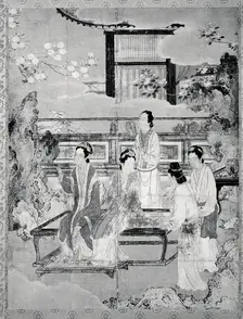 Women at Chinese Court, 16th century. Creator: Unknown