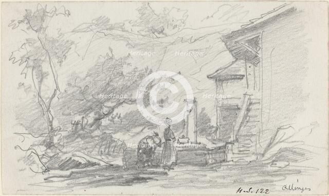 Women at a Well, Allinges, late 19th century. Creator: Eugene Louis Boudin.