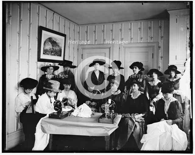 Women at French Embassy, between 1910 and 1920. Creator: Harris & Ewing.