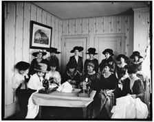 Women at French Embassy, between 1910 and 1920. Creator: Harris & Ewing