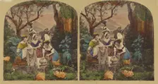 Women at pond, about 1865. Creator: London Stereoscopic & Photographic Co