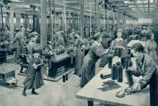 Women at Work that Men might Fight 1916. Creator: Unknown