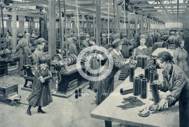 'Women at Work that Men might Fight', 1916. Creator: Unknown.